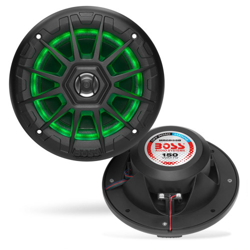 Boss Audio MRGB55B 5.25" Marine Speakers w\/RGB Lighting - Black [MRGB55B]