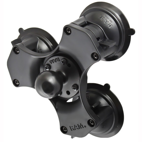 RAM Mount Triple Suction Cup Base w\/1.5" Diameter Ball [RAP-365-224-1U]