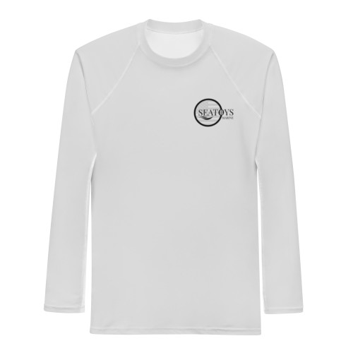 Men's Circle Logo Rash Guard Gray Long Sleeve