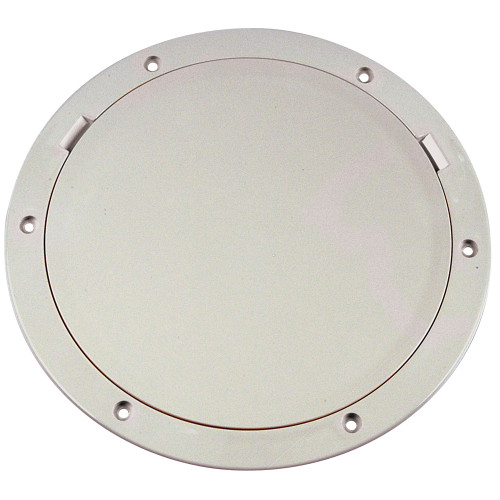 Beckson 8" Smooth Center Pry-Out Deck Plate - White [DP81-W]