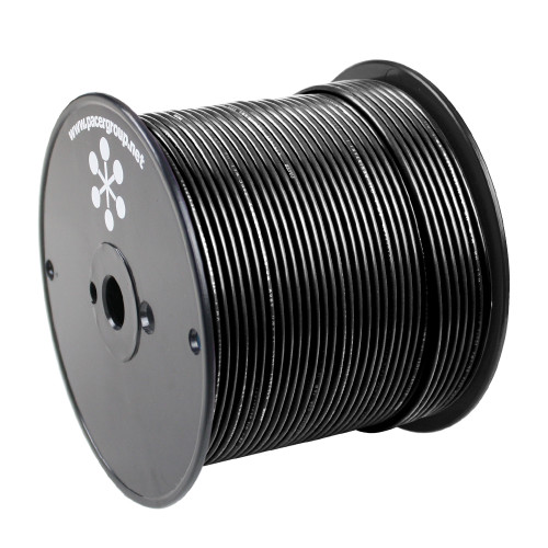 Pacer Black 10 AWG Primary Wire - 500 [WULBK-500]