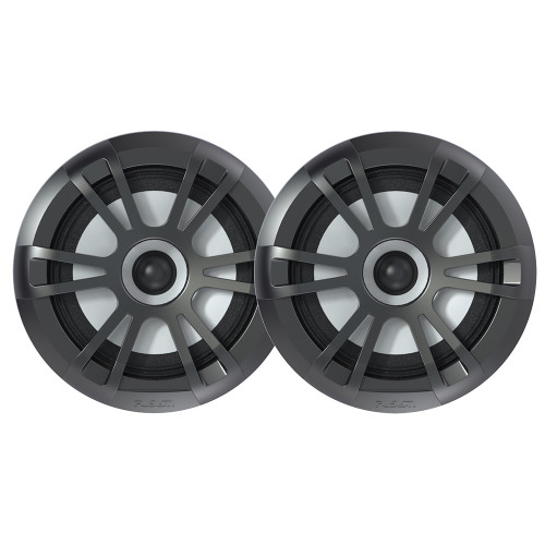 FUSION EL-FL651SPG EL Series Full Range Shallow Mount Marine Grey Speakers - 6.5" w\/ LED Lights [010-02080-20]