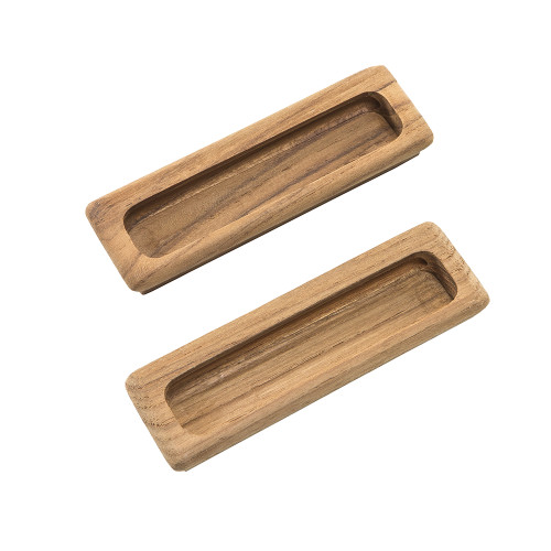 Whitecap Teak Large Rectangular Drawer Pull - 4-1\/2"L - 2 Pack [60142-A]