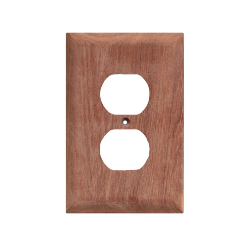 Whitecap Teak Outlet Cover\/Receptacle Plate [60170]