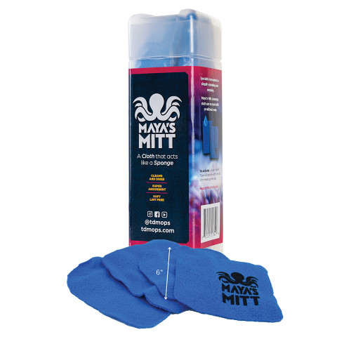 TD Mop Maya's Mitt - Detailing Sponge Cloth - 6" x 6" *4-Pack [MMSMALL]