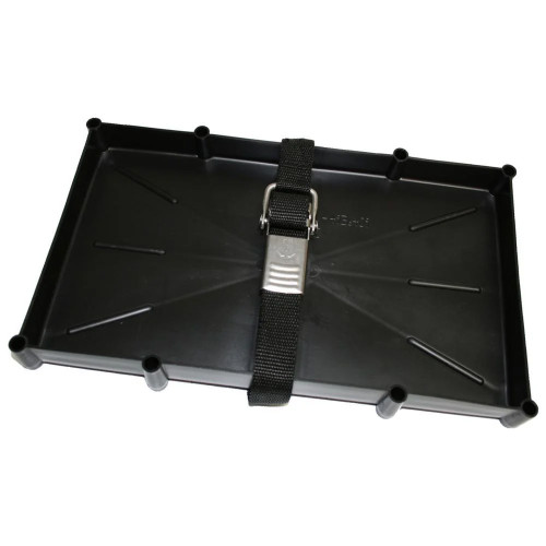 T-H Marine 27 Series Battery Holder Tray w\/Stainless Buckled Strap [NBH-27-SSC-DP]