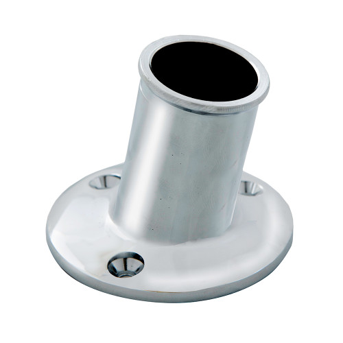 Whitecap Top-Mounted Flag Pole Socket CP\/Brass - 1" ID [S-5002]