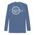 Men's Circle Logo Rash Guard Blue Long Sleeve