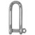 Wichard Captive Pin Long D Shackle - Diameter 4mm - 5\/32" [01411]