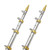 TACO 15' Telescopic Outrigger Poles HD 1-1\/2" - Silver\/Gold [OT-0541VEL15-HD]