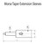 Omega Morse Taper Extension Sleeve Drawing