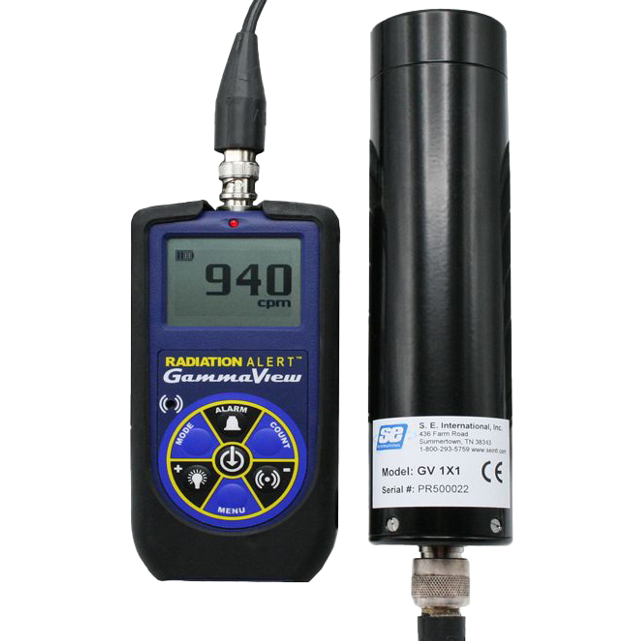 Radiation Alert GammaView Scintillation Detector
