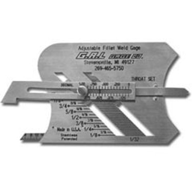 G.A.L. Gage Co. : No: 3 Adjustable Fillet Gauge