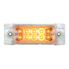 Rectangular Wide Angle Spyder LED Light Only - Amber LED/ Clear Lens-Grand General-76211