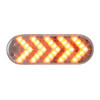 Oval Sequential Arrow Mid-Turn Spyder LED Light - Amber/Clear-Grand General-77125