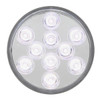 4" Highway 10 LED Light - White LED/ Clear Lens-Grand General-75767