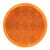 3" Round Stick-On Reflector - Amber