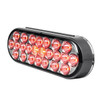 Oval Pearl BP LED Light Smoke Lens - Red/Smoke-Grand General-78236BP