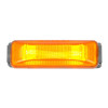 Rectangular 2-Bulb Sealed Marker Light With Chrome Rim - Amber-Grand General-80340