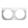 Chrome Plated Steel Light Bracket - 2 Round Holes-Grand General-81430