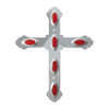 Extra Large Cross With Small Y2K Light Cut Out - Red-Grand General-94021