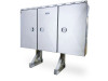 Flat Stainless Steel Door Enclosed Headache Racks-Iconic Metal Gear-1315