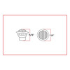 Mini Button Dual Revolution Red/Purple LED-Trux-TLED-BX3RP
