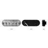 Oval Round High Power LED Worklamp with Bubble Lens & Reflector Cup (6 Diodes)-Trux-TLED-U17