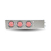 Mud Flap Hanger with Flat Top & 6 x 4" Dual Revolution (Red/Blue) LEDs & Bezels-Trux-TU-9210L4