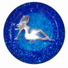 Chrome Lady Blue Glitter Shift Knob-Twisted Shifterz-EM-H6775-GLTR-BLU