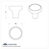 Deluxe Air Valve Knob Only - Indented-United Pacific-23385