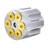 Chrome Aluminum Gun Barrel Air Valve Knob - Screw-On-United Pacific-23399