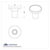 "Trailer" Chrome Aluminum Screw-On Air Valve Knob W/ Multi Color Glossy Sticker-United Pacific-22992