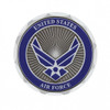 1 3/4" U.S. Military Adhesive Metal Medallion - Air Force-United Pacific-22974