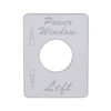 Peterbilt Stainless Switch Plate - Power Window (Left)