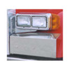 Peterbilt 379 Double Rectangular Headlight Fender Guards - Blank