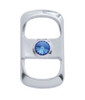 Rocker Switch Trim For Peterbilt/ Kenworth w/ Clear Diamond (Card of 3)