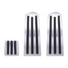 Peterbilt Chrome Pedal Set w/ Black Insert