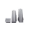Chrome Pedal Set With Black Insert For 1990-05 Kenworth W900L, 1986-05 T800, & 1986-93 T600
