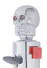 Chrome Skull Head 13/15/18 Speed Gearshift Knob w/ Adapter