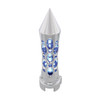Chrome "Daytona" 13/15/18 Speed Spike Gearshift Knob w/ High Power LED - Blue