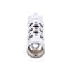 Chrome Thread-on "Austin" 9/10 Speed Gearshift Knob With Adapter - Vertical