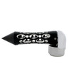 Black "Daytona" 13/15/18 Speed Spike Gearshift Knob w/ Adapter - Horizontal