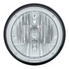 7" Crystal Headlight w/ Amber LED Halo Ring