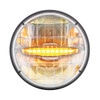 3 High Power LED 7" Headlight W/ 10 Amber LED Daytime Running Light Bar