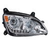 Chrome 10 LED Headlight For Peterbilt 587 (2010-2016) & 579 (2012-2021)