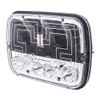 5" X 7" Heated LED Headlight With Polycarbonate Lens & Housing