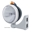Black Guide 682-C Headlight 6014 & Original Style LED Signal - Amber Lens