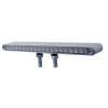 19 LED 12" Reflector Double Face Light Bar - Amber & Red LED/Clear Lens United Pacific 37945