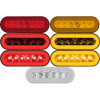 22 LED 6" Oval "GLO" Turn Signal Light - Amber LED/Clear Lens